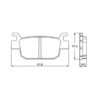 Plaquette De Frein arrière (ou avant suivant modèle) Accossato AGPP95 (dimension