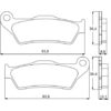 Plaquette De Frein arrière (ou avant suivant modèle) Accossato AGPP97 (dimension
