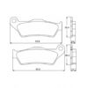 Plaquette De Frein arrière (ou avant suivant modèle) Accossato AGPP97 (dimension