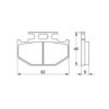 Plaquette De Frein arrière (ou avant suivant modèle) Accossato AGPP99 (dimension