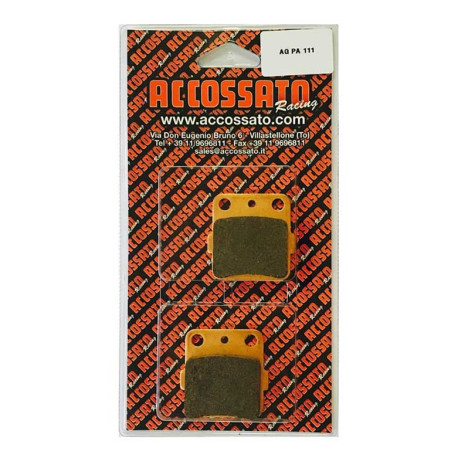 Plaquette De Frein avant (ou arrière suivant modèle) Accossato AGPA111 (dimensio