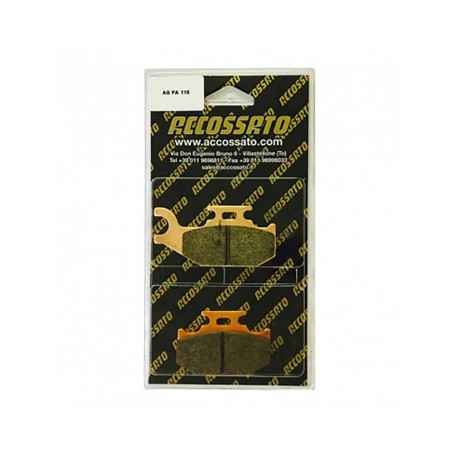 Plaquette De Frein avant (ou arrière suivant modèle) Accossato AGPA115 (dimensio