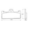 Plaquette De Frein avant (ou arrière suivant modèle) Accossato AGPA128 (dimensio