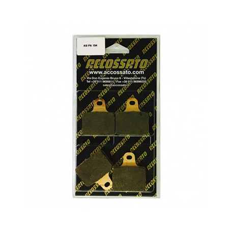 Plaquette De Frein avant (ou arrière suivant modèle) Accossato AGPA134 (dimensio