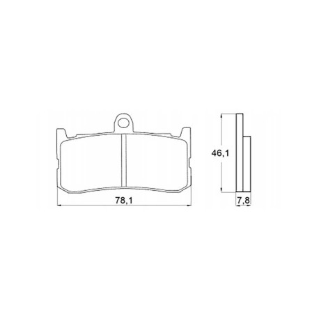 Plaquette De Frein avant (ou arrière suivant modèle) Accossato AGPA138 (dimensio