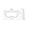 Plaquette De Frein avant (ou arrière suivant modèle) Accossato AGPA178 (dimensio