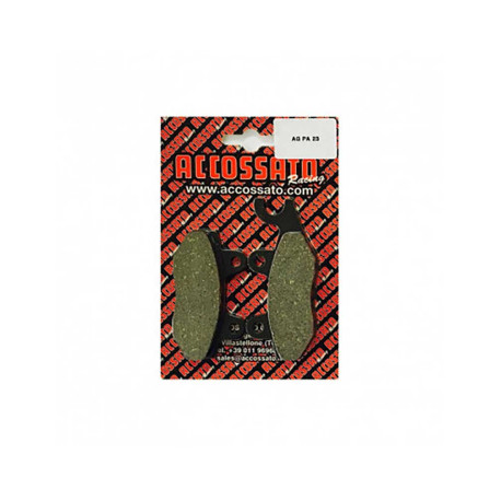 Plaquette De Frein avant (ou arrière suivant modèle) Accossato AGPA23 (dimension