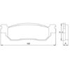 Plaquette De Frein avant (ou arrière suivant modèle) Accossato AGPA24 (dimension
