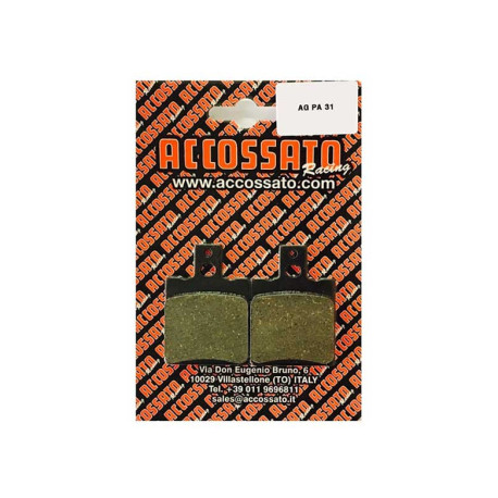 Plaquette De Frein avant (ou arrière suivant modèle) Accossato AGPA31 (dimension