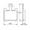 Plaquette De Frein avant (ou arrière suivant modèle) Accossato AGPA37 (dimension