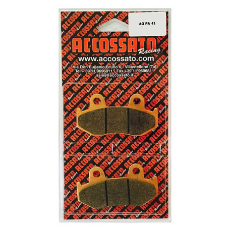 Plaquette De Frein avant (ou arrière suivant modèle) Accossato AGPA41 (dimension