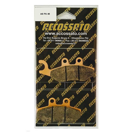 Plaquette De Frein avant (ou arrière suivant modèle) Accossato AGPA46 (dimension
