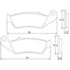 Plaquette De Frein avant (ou arrière suivant modèle) Accossato AGPA51 (dimension