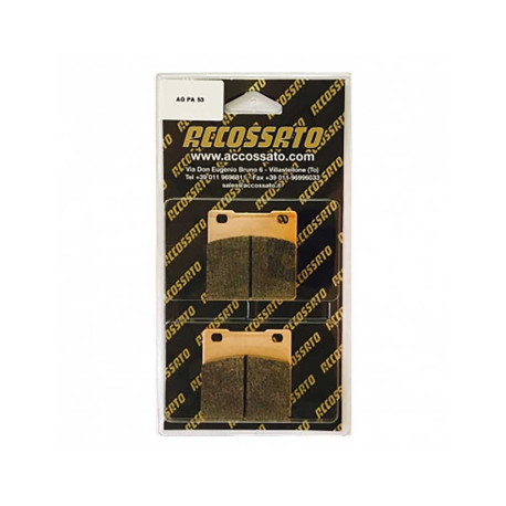 Plaquette De Frein avant (ou arrière suivant modèle) Accossato AGPA53 (dimension