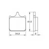 Plaquette De Frein avant (ou arrière suivant modèle) Accossato AGPA55 (dimension