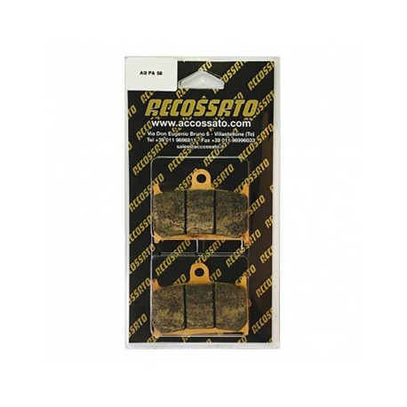 Plaquette De Frein avant (ou arrière suivant modèle) Accossato AGPA58 (dimension