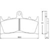 Plaquette De Frein avant (ou arrière suivant modèle) Accossato AGPA73 (dimension