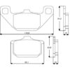 Plaquette De Frein avant (ou arrière suivant modèle) Accossato AGPA74 (dimension