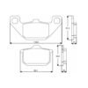 Plaquette De Frein avant (ou arrière suivant modèle) Accossato AGPA74 (dimension