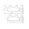 Plaquette De Frein avant (ou arrière suivant modèle) Accossato AGPA76 (dimension