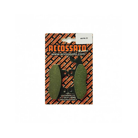 Plaquette De Frein avant (ou arrière suivant modèle) Accossato AGPA77 (dimension