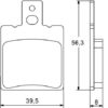 Plaquette De Frein avant (ou arrière suivant modèle) Accossato AGPA78 (dimension