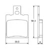 Plaquette De Frein avant (ou arrière suivant modèle) Accossato AGPA78 (dimension