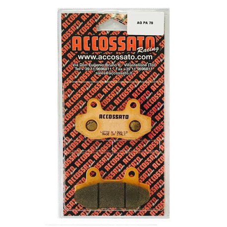 Plaquette De Frein avant (ou arrière suivant modèle) Accossato AGPA79 (dimension