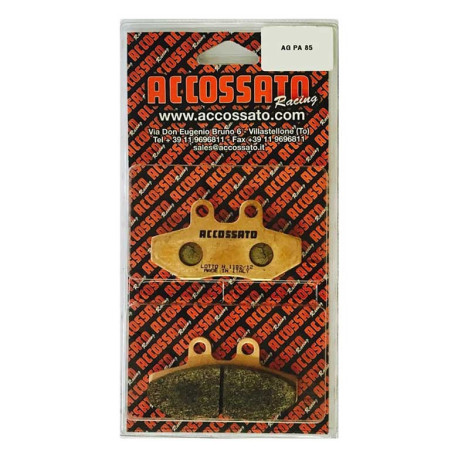 Plaquette De Frein avant (ou arrière suivant modèle) Accossato AGPA85 (dimension