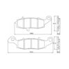 Plaquette De Frein avant (ou arrière suivant modèle) Accossato AGPA94 (dimension