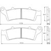 Plaquette De Frein avant (ou arrière suivant modèle) Accossato AGPA99 (dimension