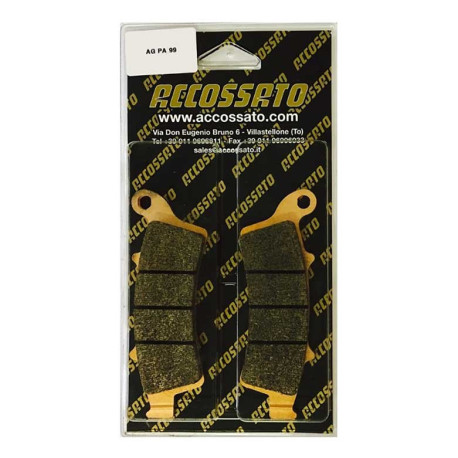 Plaquette De Frein avant (ou arrière suivant modèle) Accossato AGPA99 (dimension