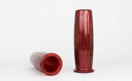 POIGNEES POSH ROUGE METAL FLAKE 22MM