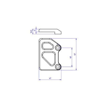 PROTECTION DE MAITRE CYLINDRE DE FREIN ARRIERE CNC RACING DUCATI DESERT X