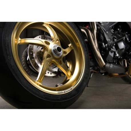 ROUE ARRIERE 17 X 6 ALUMINIUM FORGE  POUR VERSION MONOBRAS PIEGA OZ TRIUMPH Spee