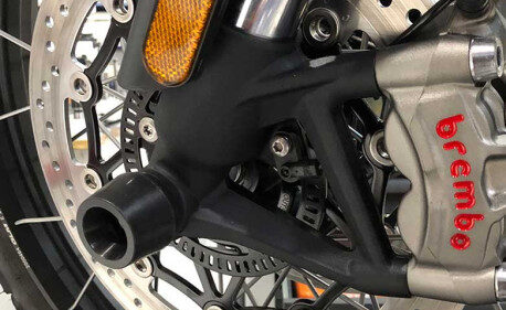 ROULETTE PROTECTION ROUE AVANT EVOTECH TRIUMPH SCRAMBLER 1200 XE