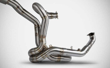 SILENCIEUX RACING INOX ZARD AVEC PARE CHALEUR CARBONE DUCATI DIAVEL V4