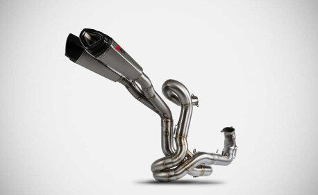 SILENCIEUX RACING INOX ZARD AVEC PARE CHALEUR CARBONE DUCATI DIAVEL V4