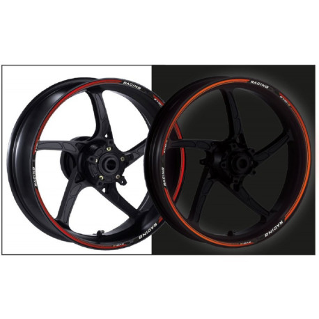 Stickers de jantes rétro-réfléchissants 17 pouces