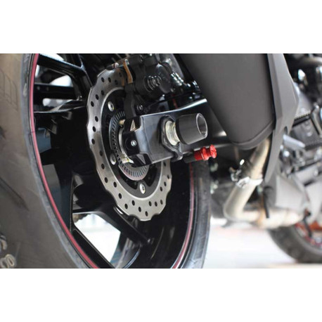 SUZUKI GSXS 750 ROULETTES DE PROTECTION ROUE ARRIERE EVOTECH Silencieux aftermar