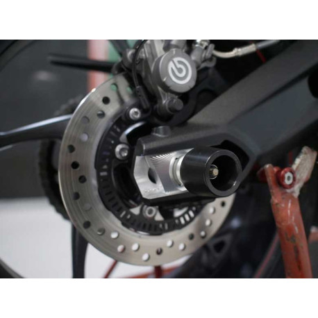 TRIUMPH STREET TRIPLE 765 ROULETTES DE PROTECTION ROUE ARRIERE EVOTECH