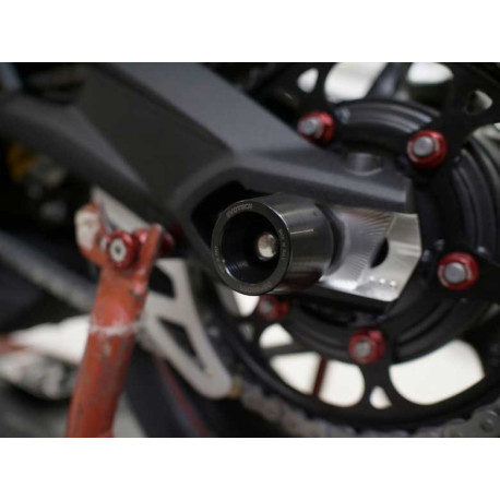 TRIUMPH STREET TRIPLE 765 ROULETTES DE PROTECTION ROUE ARRIERE EVOTECH