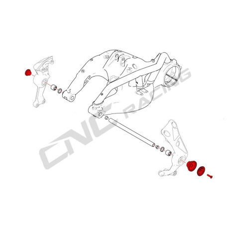 VIS DE PLATINE DE REPOSE PIED AVANT