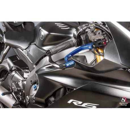YAMAHA R1-R6 KIT LEVIER FREIN ET EMBRAYAGE REPLIABLE ALU TAILLE MASSE BONAMICI