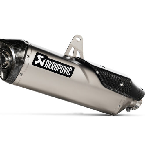 Système déchappement Akrapovic Slip On Gris. Triumph Tiger 900 Modelle (19-23).
