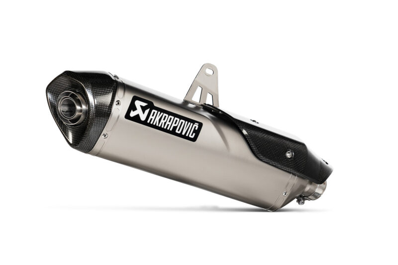 Système déchappement Akrapovic Slip On Gris. Triumph Tiger 900 Modelle (19-23).