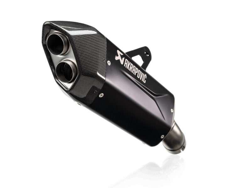 Système d'échappement Akrapovic Slip On Noir. BMW R 1300 GS (23-), R 1300 GS Adv (24-).
