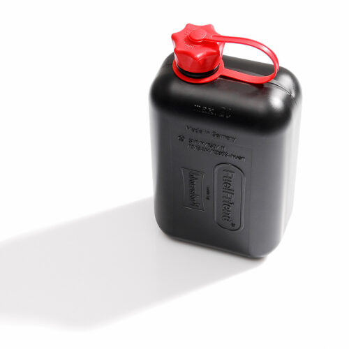 TRAX jerrican 2 l. Plastique. Noir.