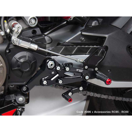 APRILIA RS 660 COMMANDES RECULEES FIXES NORMALES OU INVERSEES