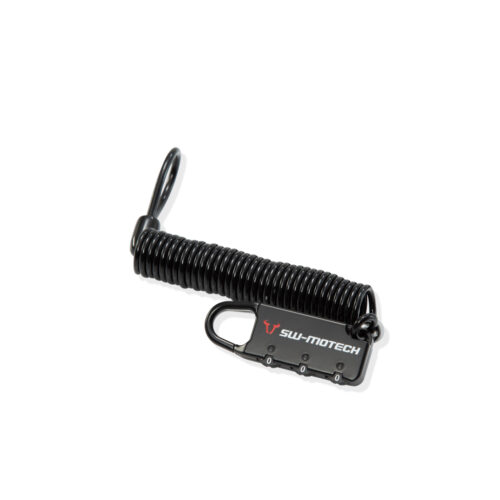 Câble de verrouillage Noir. Avec code. Câble 180 cm.